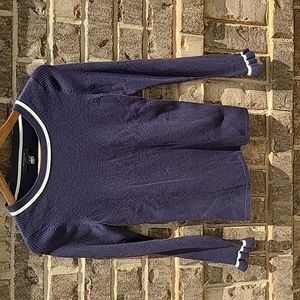 NWT Ann Taylor Navy Blue Knit Sweater Petite Medium MP